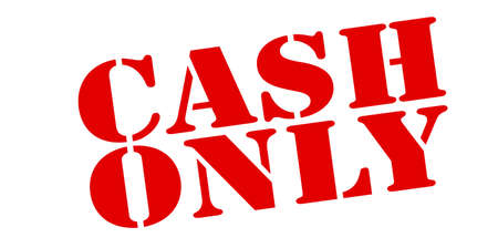 Stamp with text cash only inside, vector illustrationのイラスト素材