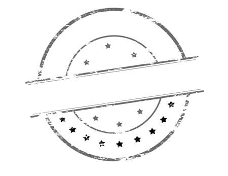 Rubber stamp with no text inside, vector illustrationのイラスト素材