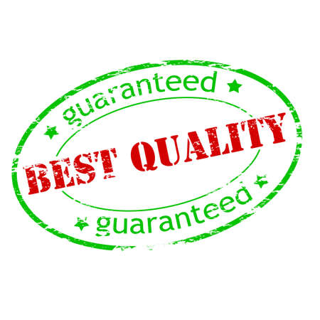 Rubber stamp with text best quality inside, vector illustrationのイラスト素材