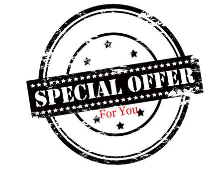 Rubber stamp with text special offer for you inside, vector illustrationのイラスト素材