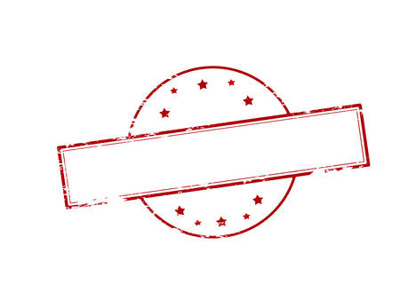 Rubber stamp with no text inside, vector illustrationのイラスト素材