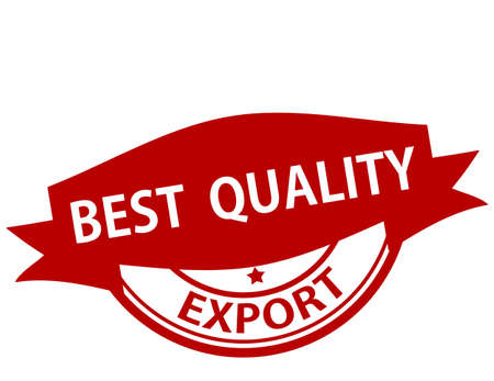 Rubber stamp with text best quality export inside, vector illustrationのイラスト素材
