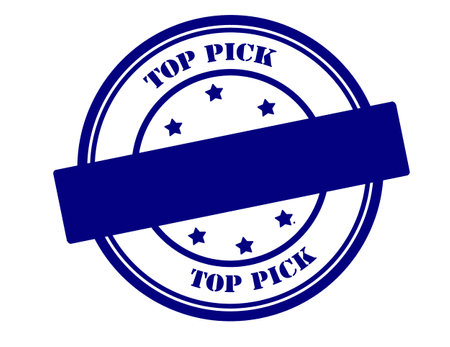 Rubber stamp with text top pick inside, vector illustrationのイラスト素材