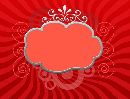 Elegant classic style text box with warm background, vector illustrationのイラスト素材