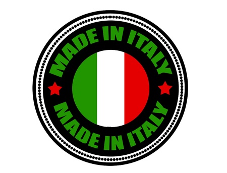made in italy labelのイラスト素材
