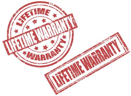 Set of grunge rubber stamp with word lifetime warranty inside,vector illustrationのイラスト素材