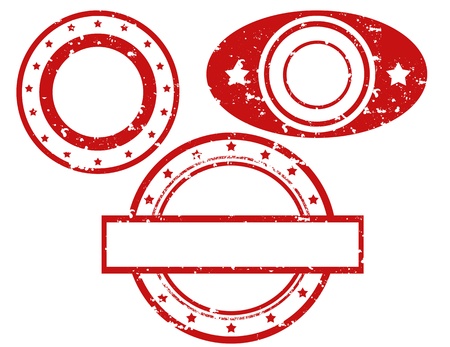 Set of grunge rubber stamps,vector illustrationのイラスト素材