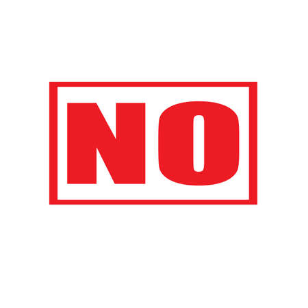 No-rubber stamp,vector illustrationのイラスト素材