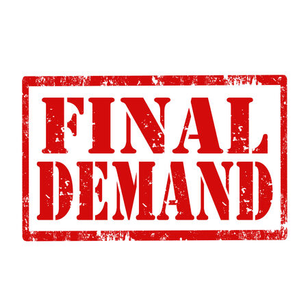 Grunge rubber stamp with text Final Demand,vector illustrationのイラスト素材