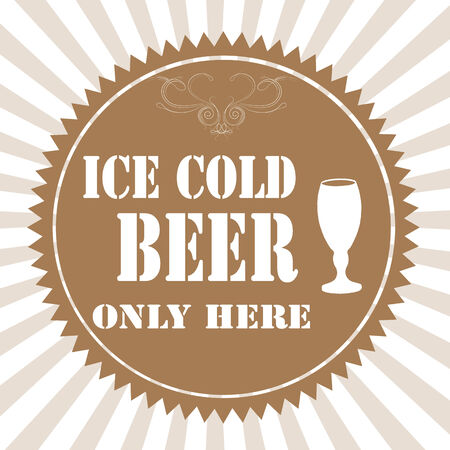 Background with text Ice Cold Beer,vector illustrationのイラスト素材