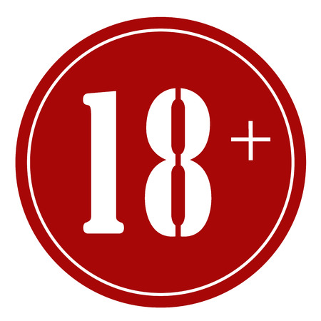 18  red label, vector illustrationのイラスト素材