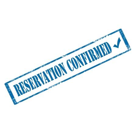 Grunge rubber stamp with text Reservation Confirmed,vector illustrationのイラスト素材