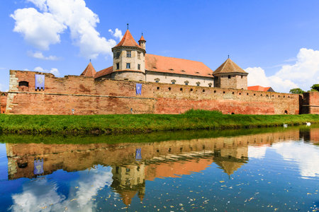 Fagaras, Romania.Famous medieval castle in Transylvania,Europe.のeditorial素材