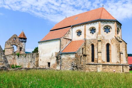 Carta, Sibiu. Ruins of medieval Cistercian abbey in Transylvania, Romania.の写真素材