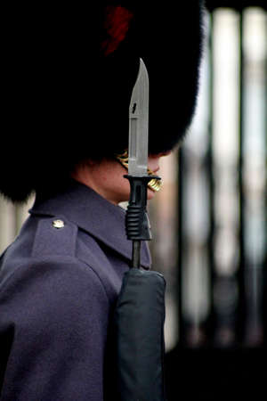 Abstract Guardsman on Sentry Duty London Englandのeditorial素材
