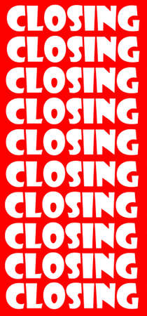 Closing Sale Signの写真素材