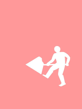 Creative Abstract British Roadworks Signの写真素材