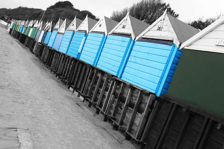 Bournemouth Beach Hutsの写真素材