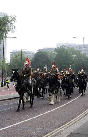 Trooping of The Colour Rehearsal London Englandのeditorial素材