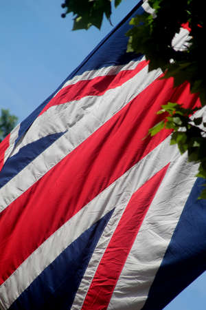 Union Jack Flag Scene London England