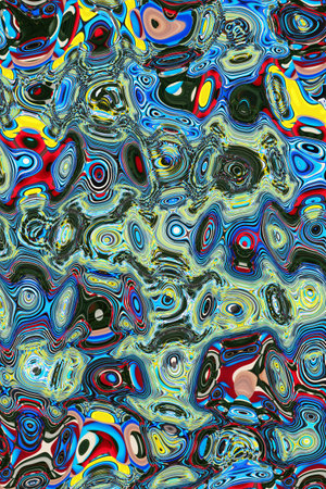 abstract background with a psychedelic pattern and a lot of different colors