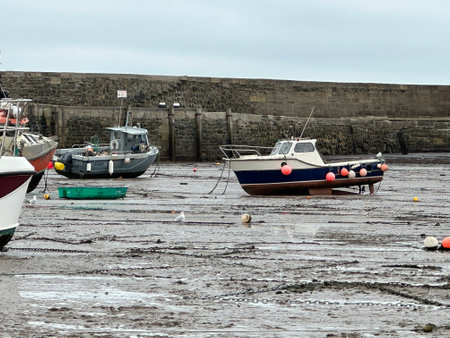Abstract Lyme Regis landscape scene Dorset Englandの写真素材