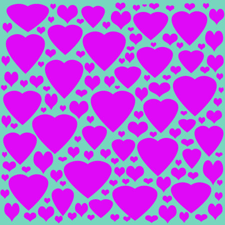 Seamless pattern with hearts. Background for Valentine's Day.