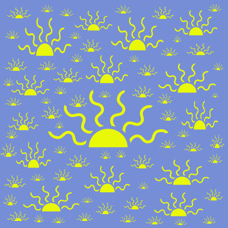 Seamless pattern with seashells and seaweed.
