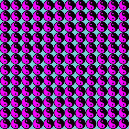 Green yin yang  Seamless pattern.の写真素材