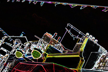 Abstract street background Brighton England