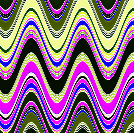 Seamless pattern with multicolored wavy lines.  illustration.