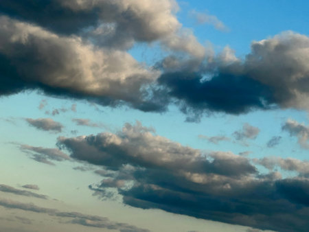 beautiful clouds in the blue sky background.Sky clouds.Sky with clouds weather nature cloud...