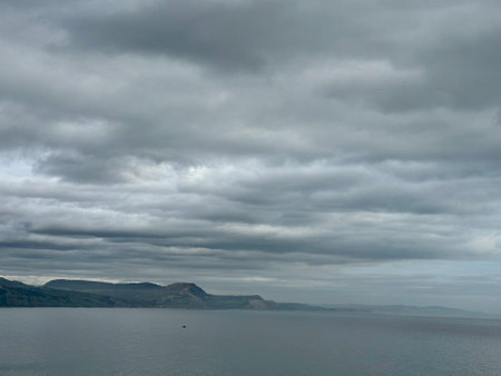 Clouds over the sea, Dorset England