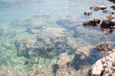 beautiful clean sea in limanagzi: kas, turkey.の写真素材