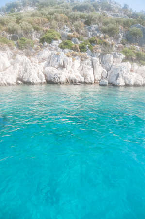 beautiful sea in Turkey in a sunny dayの写真素材
