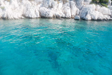 beautiful sea in Turkey in a sunny dayの写真素材