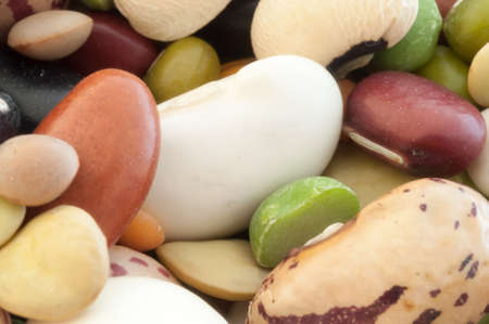 beautiful macro of italian colored vegetarian soup