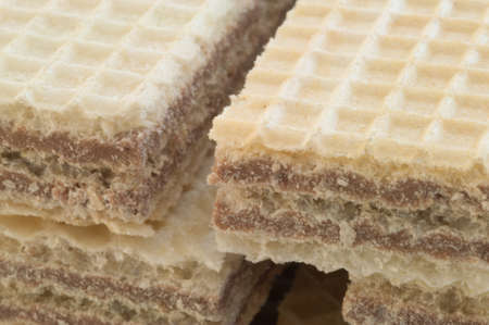 beautiful macro and details of traditional hazelnuts wafer