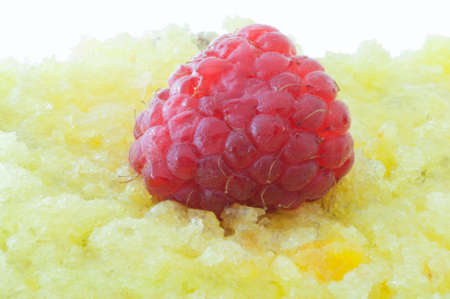 beautiful details of raspberry on a delicius cakeの写真素材
