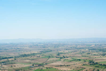 panorama from cortona, Tuscany, Italyの写真素材