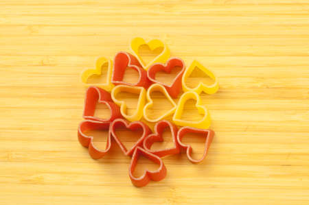beautiful heart of pastaの写真素材