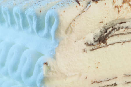 beautiful italian viennetta ice creamの写真素材