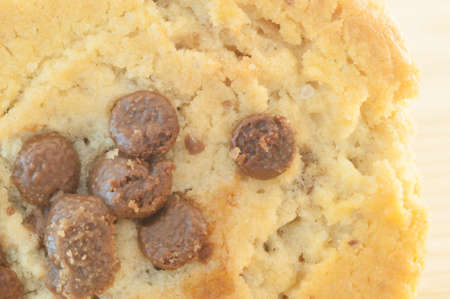 beautiful macro details of chocolate cookieの写真素材