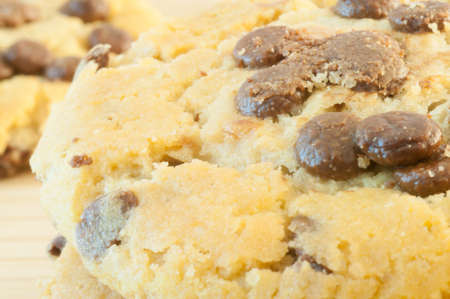 beautiful macro details of chocolate cookieの写真素材