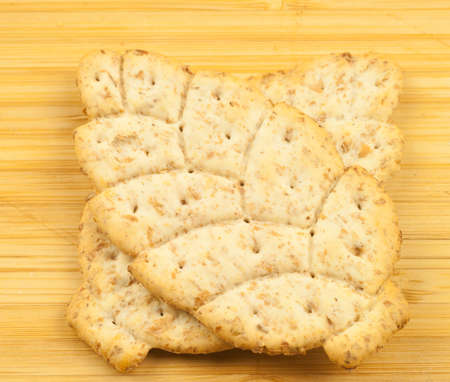 macro of natural cookie