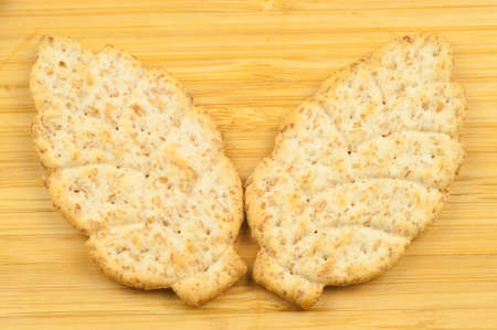 macro of natural cookieの写真素材