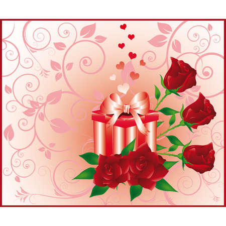 Congratulatory greeting gift card. vectorのイラスト素材