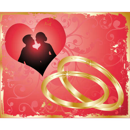 wedding card, vectorのイラスト素材
