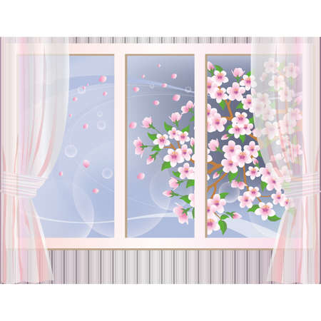 Spring wallpaper, vectorのイラスト素材