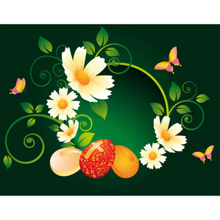 Easter greeting cardのイラスト素材